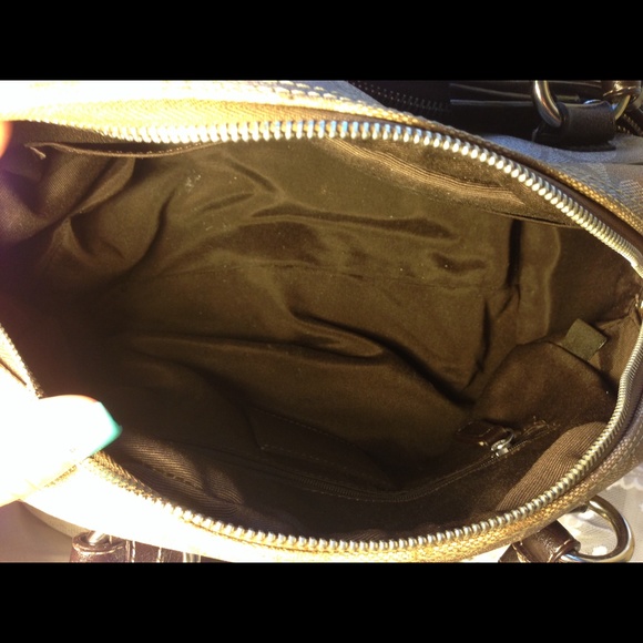 Coach brown signature bowler satchel shoulder bag purse Y2K - Picture 3 of 4